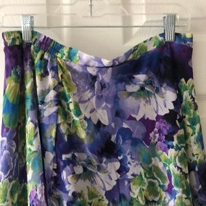 Floral long skirt